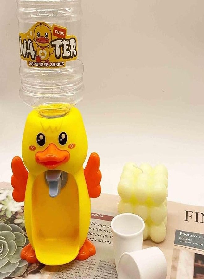 VEDHAK Water Dispenser Toy for Kids, Multi Cartoon Character Drinking Fountain Pumps Water, Juice & Milk Water Dispenser Toy Kids (Duck) - Image 3